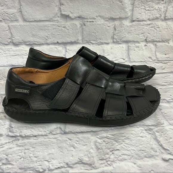 Pikolinos Tarifa leather mens sandals 12.5 Velcro closure main image 4